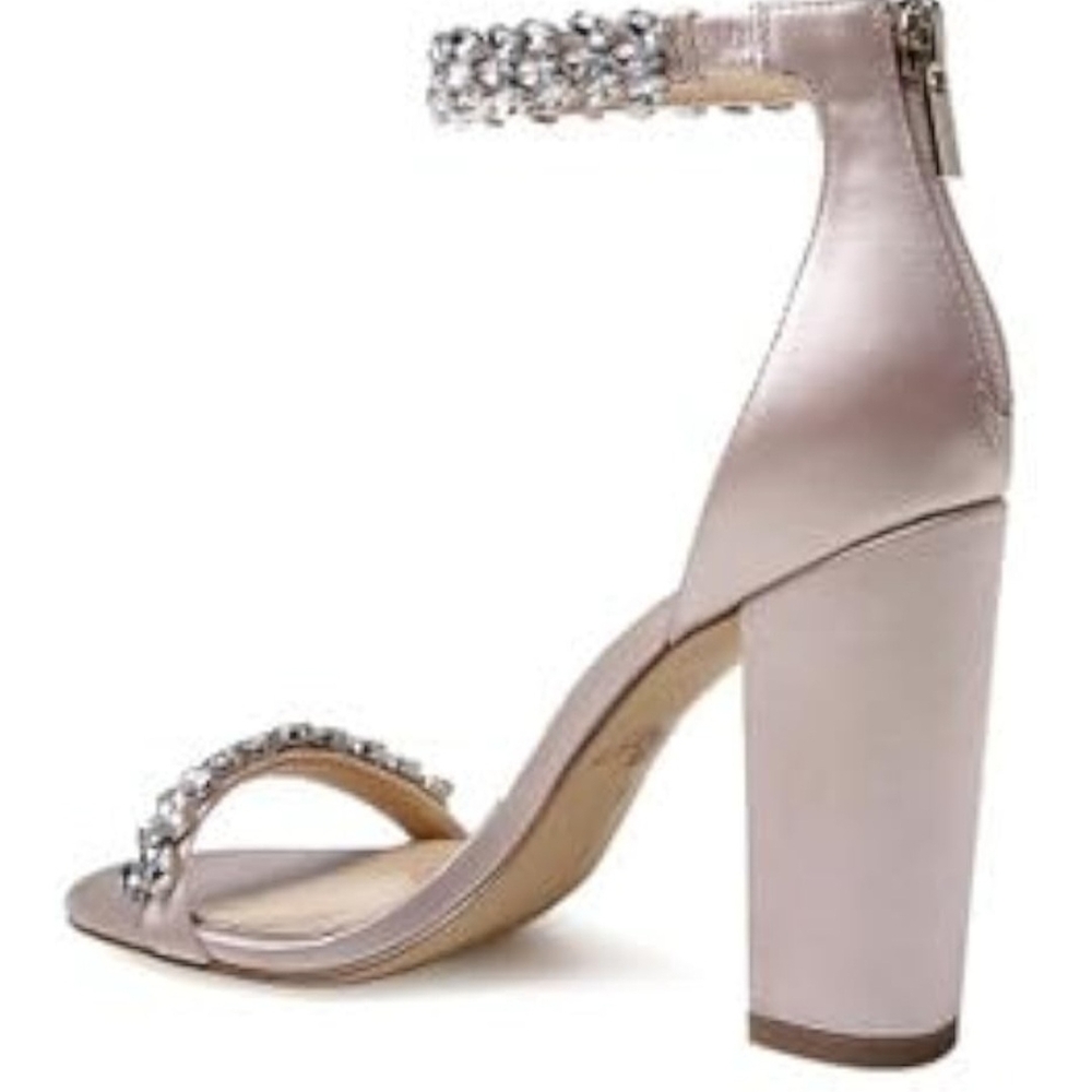 Badgley Mischka Pink Crystal Heels